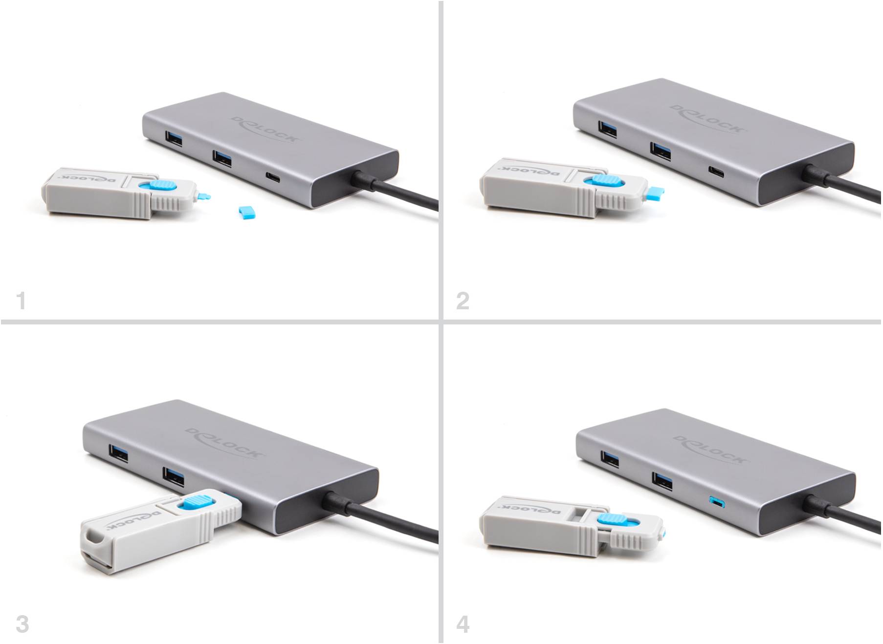 Delock USB-C® Port Schloss 20950 Blau 20950