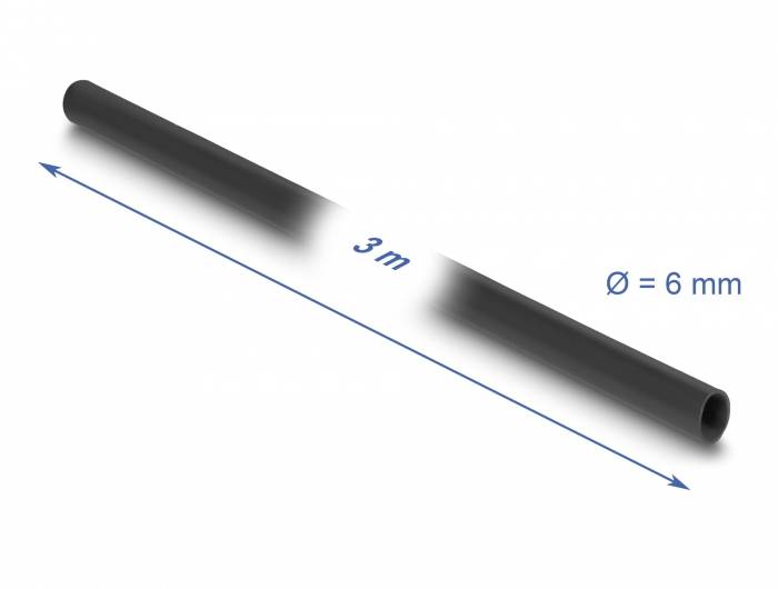 Delock 18992 18992 Kabelschlauch 6mm (min) Schwarz 1St.