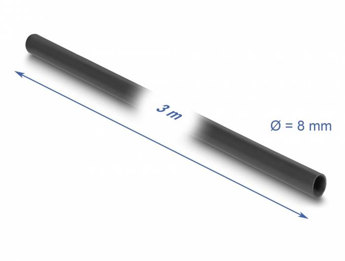 Delock 19000 19000 Kabelschlauch 8mm (min) Schwarz 1St.