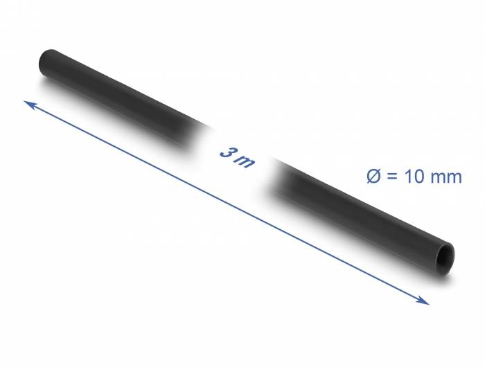Delock 19009 19009 Kabelschlauch 10mm (min) Schwarz 1St.