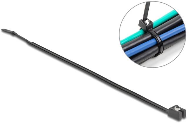 Delock 19468 Kabelbinder Schwarz 50St.