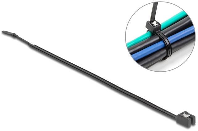 Delock 19469 Kabelbinder Schwarz 50St.