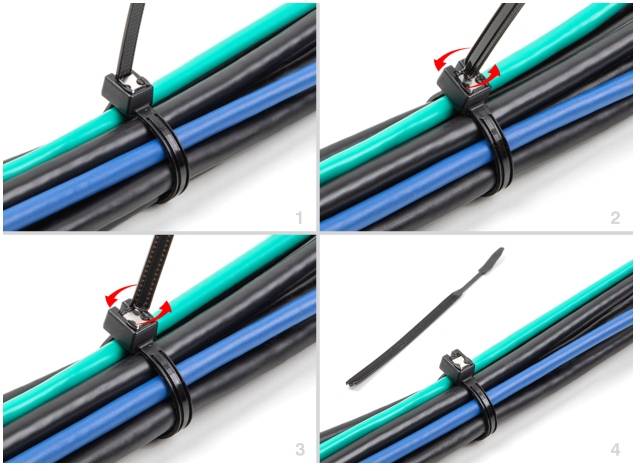 Delock 19469 Kabelbinder Schwarz 50St.