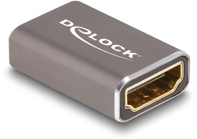 Ein Adapter mit dem Aufdruck 'Delock', der einen HDMI-Anschluss zeigt.