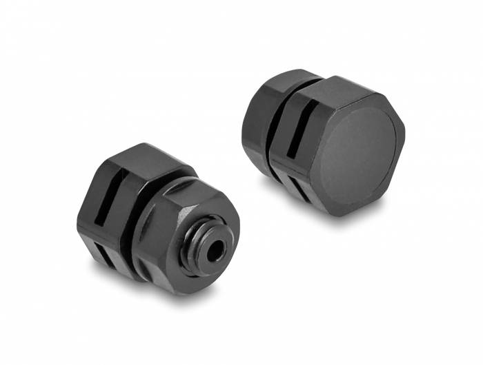Delock 60477 60477 Druckausgleichselement 4mm M6 Polyamid Schwarz