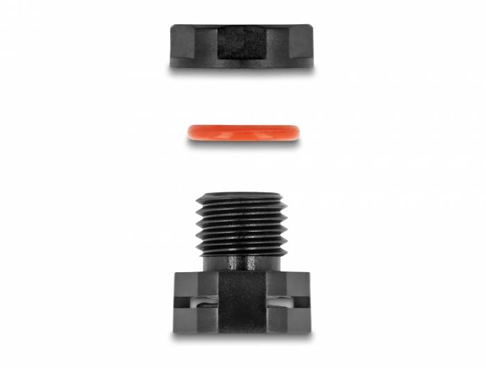 Delock 60477 60477 Druckausgleichselement 4mm M6 Polyamid Schwarz