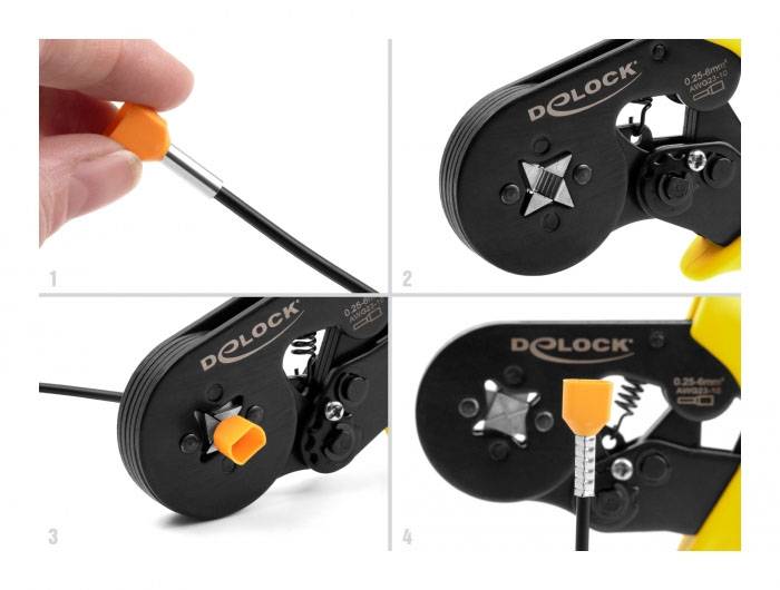 Delock 90558 90558 Crimpzange Aderendhülsen