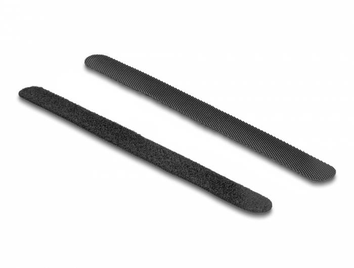 Delock 90547 Klettband (L x B x H) 16cm x 9mm x 1mm Schwarz