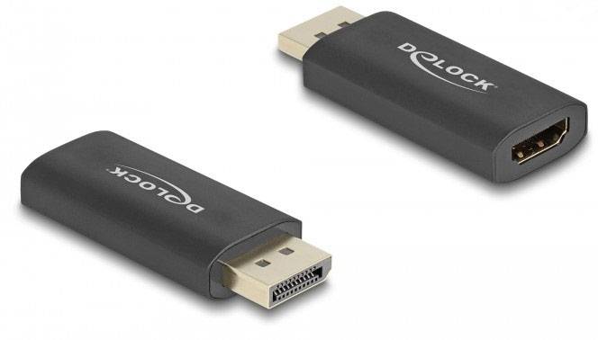 Delock 61055 DisplayPort / HDMI Adapter [1x DisplayPort Stecker - 1x HDMI-Buchse] Schwarz