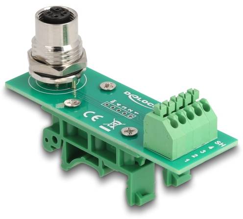 Delock Seriell Adapter [1x M12-Buchse - 1x Buchse] Grün