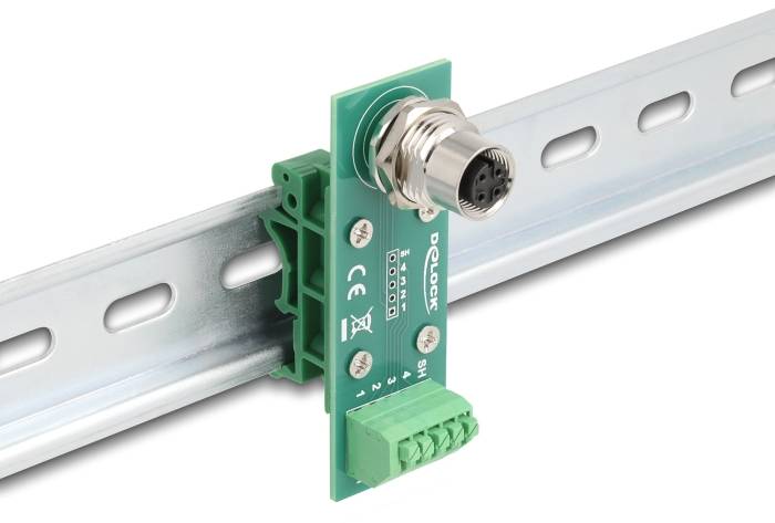 Delock Seriell Adapter [1x M12-Buchse - 1x Buchse] Grün