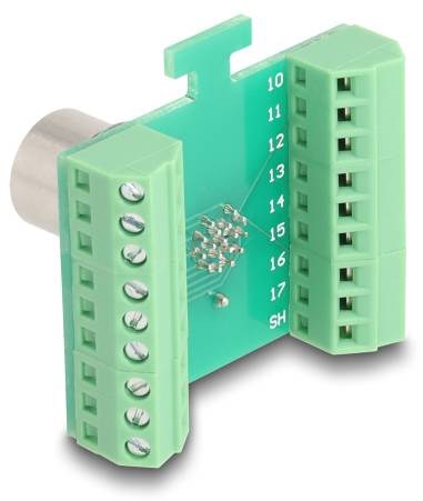 Delock Seriell Adapter [1x M12-Buchse - 1x Buchse] Grün