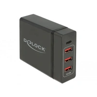 Delock 63974 USB Ladegerät 60W USB-C®, USB-A USB PD Schwarz Steckdose USB Power Delivery (USB-PD), Überstromschutz Delock 63974 USB Ladegerät 60W USB-C®, USB-A USB PD Schwarz Steckdose USB Power Delivery (USB-PD), Überstromschutz