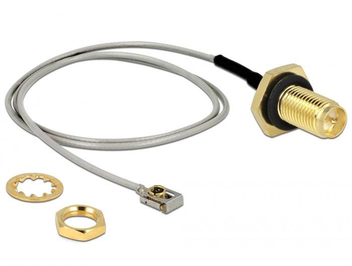 Delock WLAN-Antennen Anschlusskabel [1x RPSMA-Buchse - 1x IPEX-Stecker] 0.3m