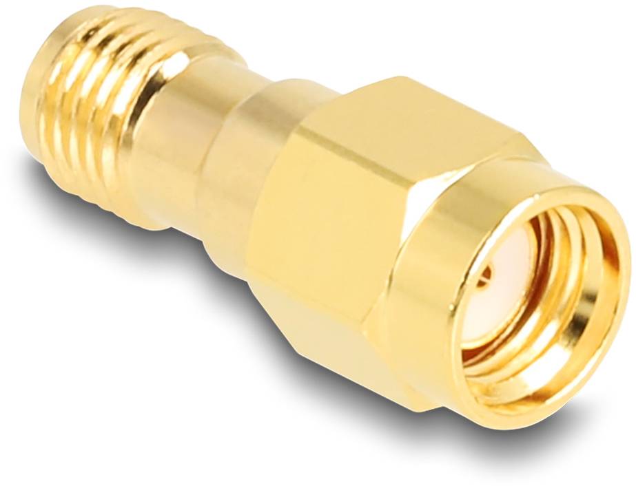 Delock 90203 90203 HF-Adapter RPSMA-Stecker - SMA-Buchse 1St.