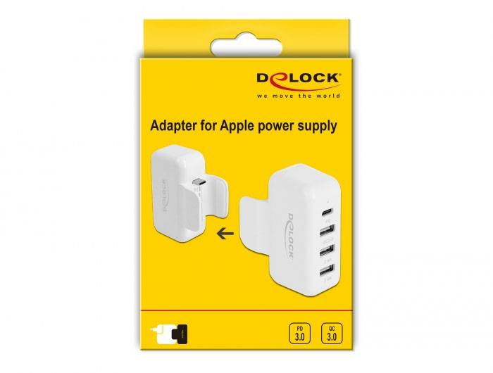 Delock 64079 USB Ladegerät USB-C® Buchse (Power Delivery), USB-A USB PD Weiß Steckdose USB Power Delivery (USB-PD)