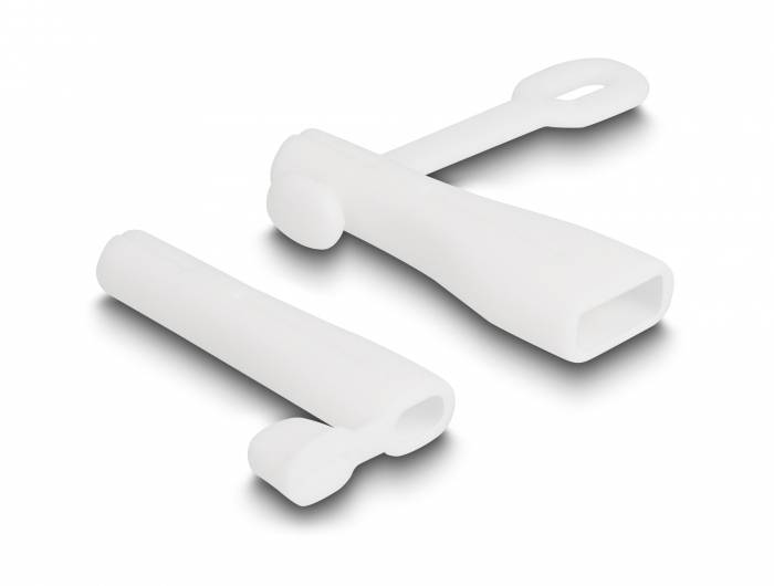 Delock Staubschutz für USB Typ-A Stecker und Apple Lightning™ Stecker Set 2 Stück weiß 64204 64204 Inhalt: 1St.