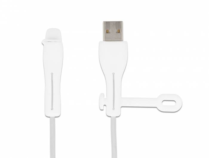 Delock Staubschutz für USB Typ-A Stecker und Apple Lightning™ Stecker Set 2 Stück weiß 64204 64204 Inhalt: 1St.
