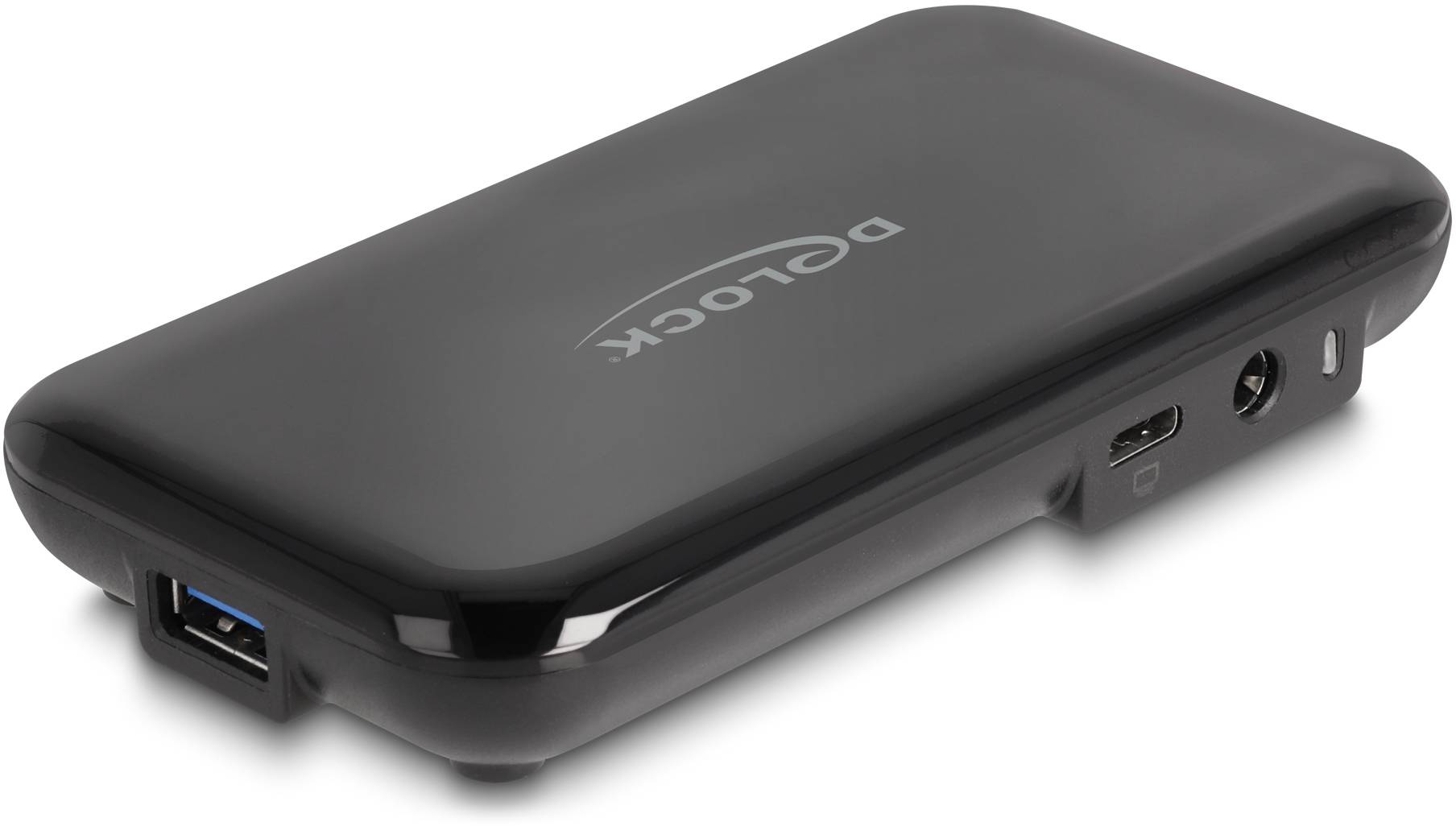 Delock 64209 USB-Hub 4+3 Port USB-A, USB-C® USB 3.2 Gen2 10 GBit/s mit USB-C® Stecker Schwarz 64209