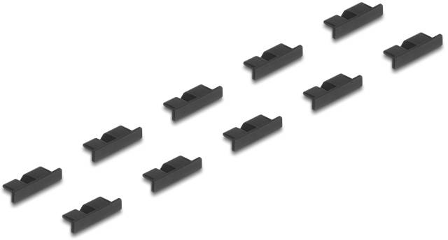 Delock Staubschutz für USB 3.0 Typ Micro-B Buchse ohne Griff 10 Stück schwarz 64243 64243 Inhalt: 1St.