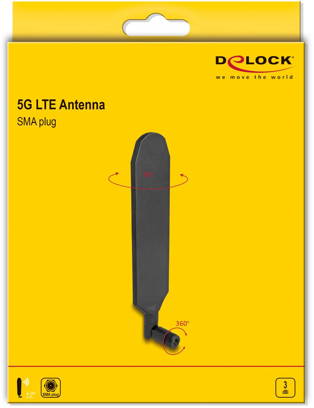 Delock 90102 Wand-/Mastantenne 5G, LTE, WLAN