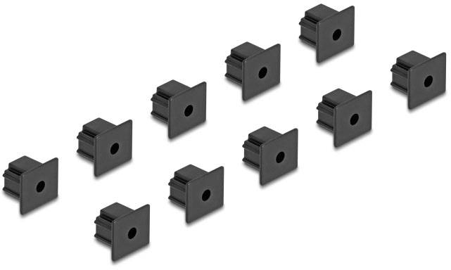 Delock 64245 Staubschutz für RJ12 Buchse ohne Griff 10 Stück schwarz 64245 Schwarz 1St.