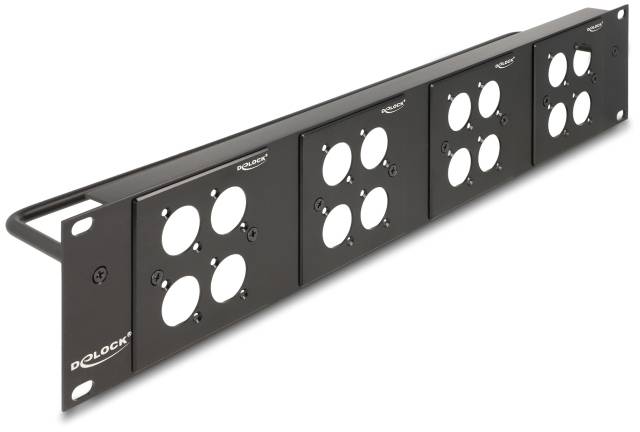 Delock 88195 Patch-Panel 2 HE Schwarz