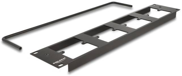 Delock 88195 Patch-Panel 2 HE Schwarz