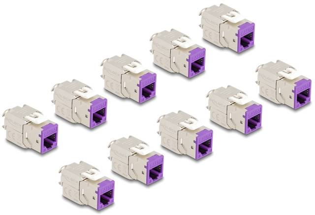 Delock 88121 RJ45-Einbaumodul Keystone CAT 6a 1St.