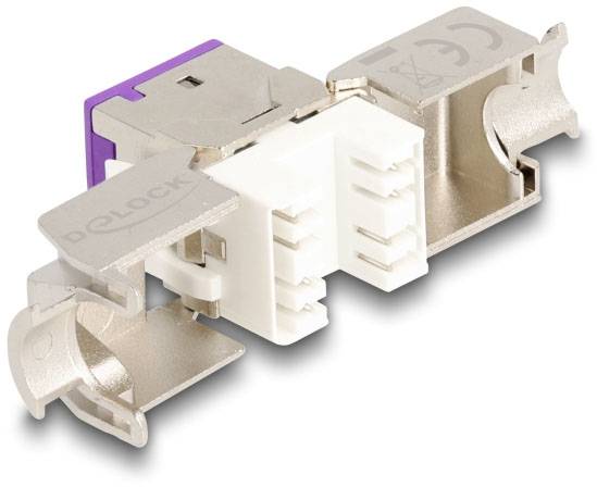 Delock 88121 RJ45-Einbaumodul Keystone CAT 6a 1St.