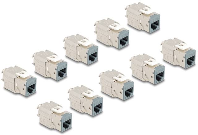 Delock 88120 RJ45-Einbaumodul Keystone CAT 6a 1St.