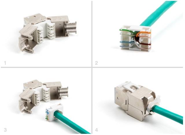 Delock 88119 RJ45-Einbaumodul Keystone CAT 6a 1St.