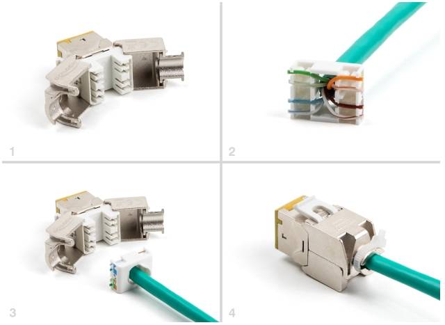Delock 88111 RJ45-Einbaumodul Keystone CAT 6a 1St.