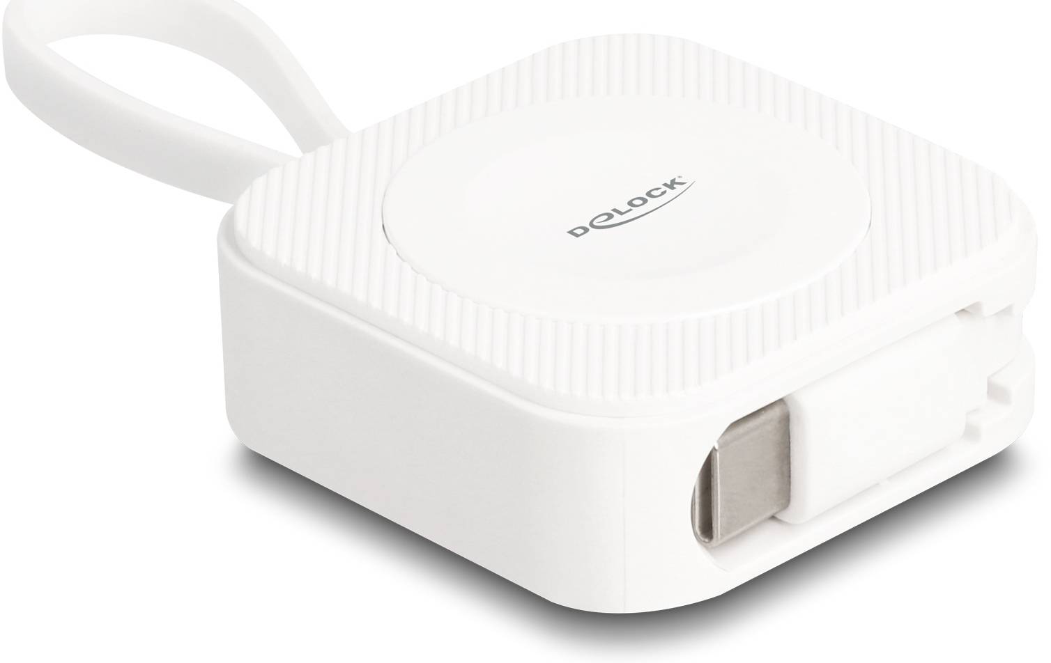 Delock 83023 USB Ladegerät 2.5W USB-C® Weiß Steckdose Wireless Charger