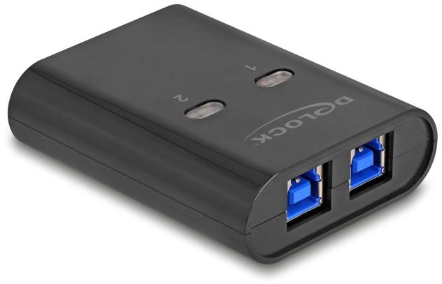 Delock 11508 USB 3.2 Gen 1-Umschalter (USB 3.0) Schwarz