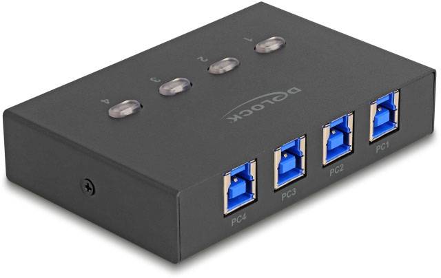 Delock 11509 USB 3.2 Gen 1-Umschalter (USB 3.0) Schwarz