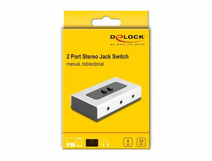 Delock 88061 Cinch-Audio-Switch
