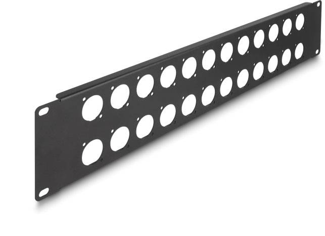 Delock 88055 Patch-Panel 2 HE Schwarz