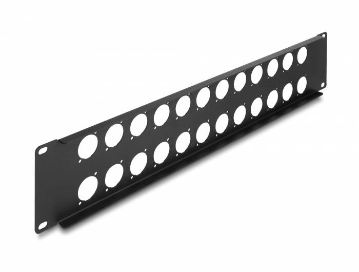 Delock 88055 Patch-Panel 2 HE Schwarz