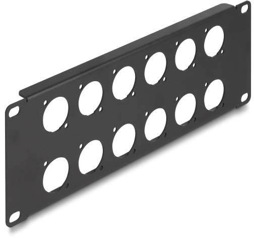 Delock 88054 Patch-Panel 2 HE Schwarz