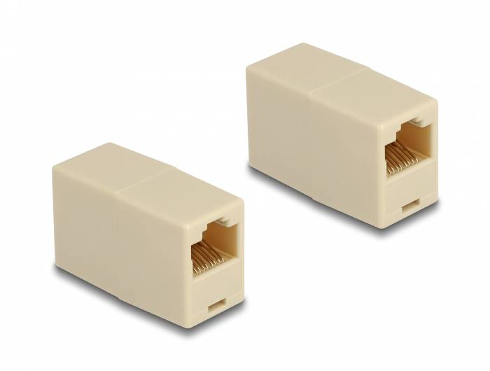 Delock RJ45 Netzwerk Adapter [1x RJ45-Buchse - 1x RJ45-Buchse] Beige