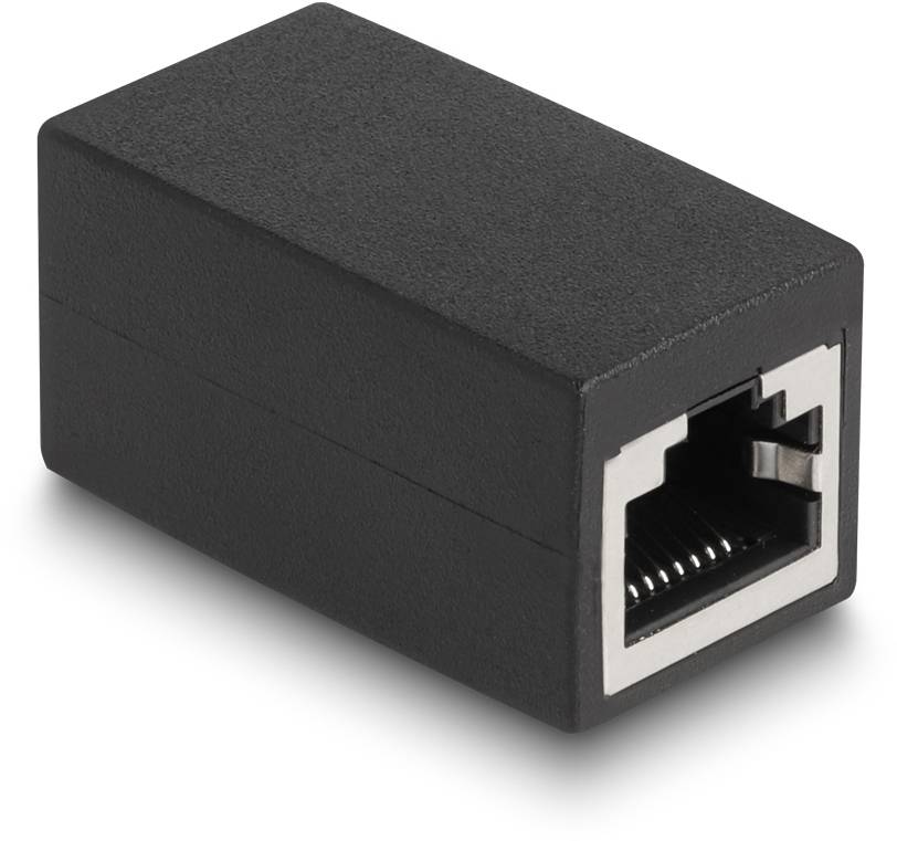 Delock RJ45 Netzwerk Adapter [1x RJ45-Buchse - 1x RJ45-Buchse] Schwarz