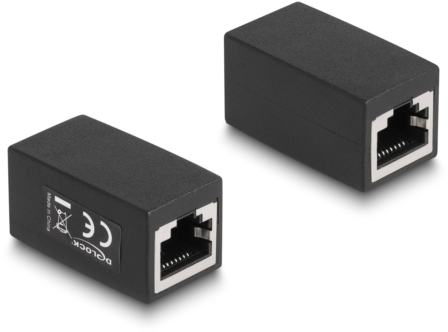 Delock RJ45 Netzwerk Adapter [1x RJ45-Buchse - 1x RJ45-Buchse] Schwarz