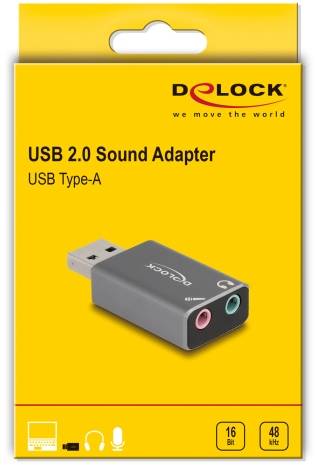 Delock 66633 2.0 Soundkarte, Extern
