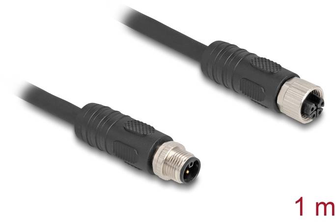 Delock 80519 Sensor-/Aktor-Kabel M12 1m 1 St. Bag