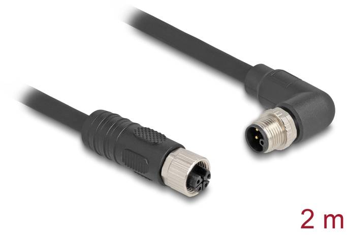 Delock 80529 Sensor-/Aktor-Kabel M12 2m 1 St. Bag