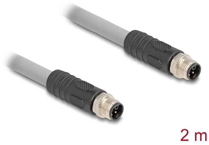 Delock 80533 Sensor-/Aktor-Kabel M12 2m 1 St. Bag