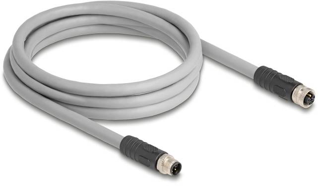 Delock 80539 Sensor-/Aktor-Kabel M12 2m 1 St. Bag