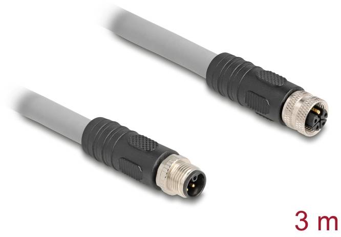 Delock 80540 Sensor-/Aktor-Kabel M12 3m 1 St. Bag