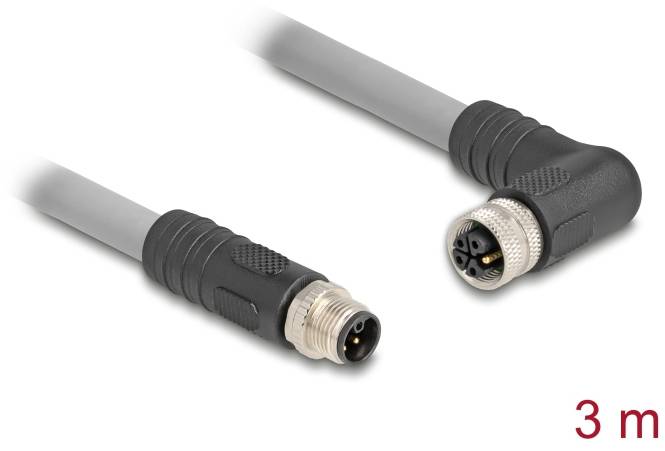 Delock 80544 Sensor-/Aktor-Kabel M12 3m 1 St. Bag